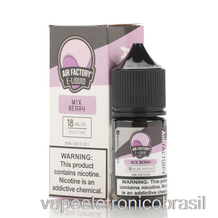 Vape Recarregável Mix Berry - Elíquidos De Sais De Fábrica De Ar - 30ml 50mg